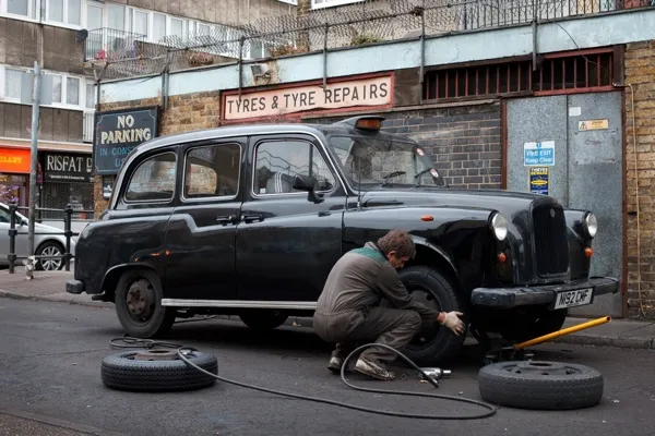 D&G Autos workshop on Roman Road, Bethnal Green